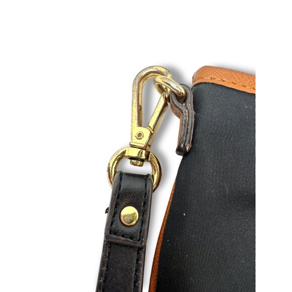 Michael Kors Kempton Black Nylon Wristlet Gold Tone Hardware 9" x 5.5" - Picture 5 of 12